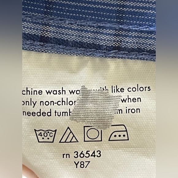 MICHAEL KORS Blue Striped Dress Shirt Men’s Large 16‎ 34/35 - Picture 4 of 4